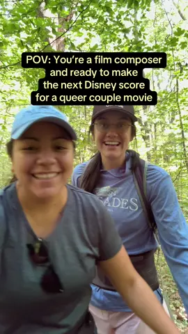You’re on vacation with your wife and force her to make a TikTok video for a Disney producer to find you as a composer for the next Disney queer movie score 🎶 ✍🏻 🌈 #musicproducer #filmcomposer #traveltiktok #womeninmusic #filmmaking 