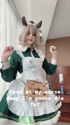 this tapir does NOT know how to take your blood pressure (\+/)💚💭 #niminightmare #niminightmarecosplay #cosplay #cosplayer 