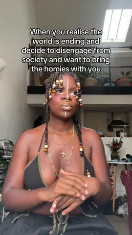 Let’s leave the rat race and live off the land #blackgirltiktok #blacklivesmatter #afro_desiac 