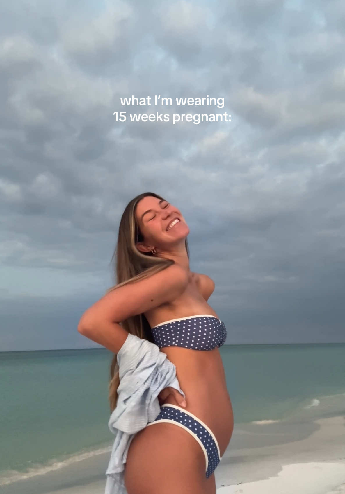 baby is the size of a pear AWWW @Honey Swim  #pregnancyoutfitideas #pregnancyjourney #pregnanttiktok #OOTD 
