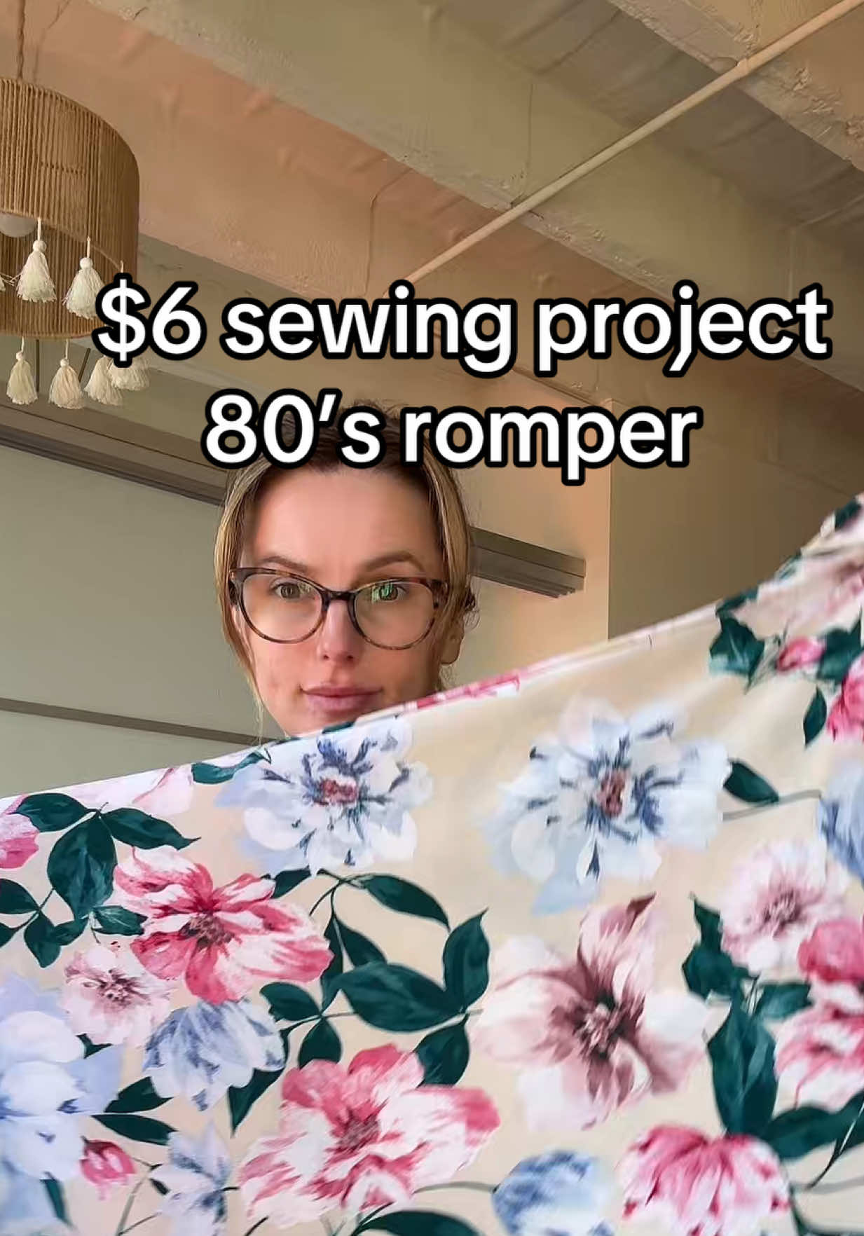 Sewing an 80s romper for $6