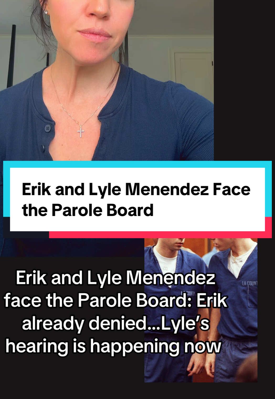 Erik and Lyle Menendez face the Parole Board: Erik already denied…Lyle’s hearing is happening now… is it really about their “behavior in prison” or something else. ?? #themenendezcase #menendezjustice #menendezbrothers #erikmenendez #lylemenendez 