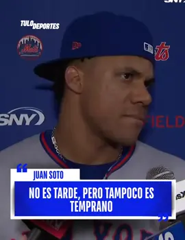 🗣️ JUAN SOTO- “No es tarde, pero tampoco es temprano. Tenemos que ganar hoy. No debemos enfocarnos en lo que pasará en el futuro ni en lo que pasó en el pasado, tenemos que concentrarnos en lo que podemos hacer hoy.” Tras la derrota de ayer, Soto habló sobre la situación actual de los Mets y cómo pueden darle la vuelta a sus dificultades en esta parte de la temporada. 👀⚾️ #JuanSoto #MLB #Mets #TuloDeportes