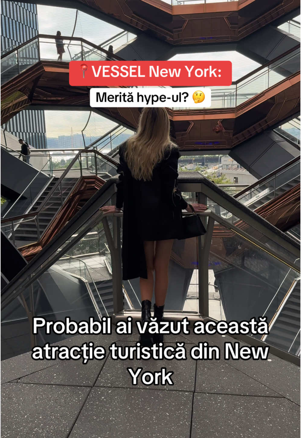 Vessel atrage peste 2 milioane de vizitatori in fiecare an. Cum ti se pare aceasta atractie?  #vessel #nyc #ny #trip #usa #hudsonyards #atractiituristice #romania #newyorkcity #bigapple #vacation #travelonabudget #fy #viral 