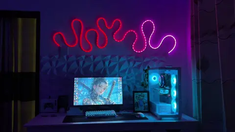 අලුත් වෙනසක් 🥹❤️ #neonlights #gaming #pcgaming #pcbuild #nostalgia #1millionaudition #trending #game 