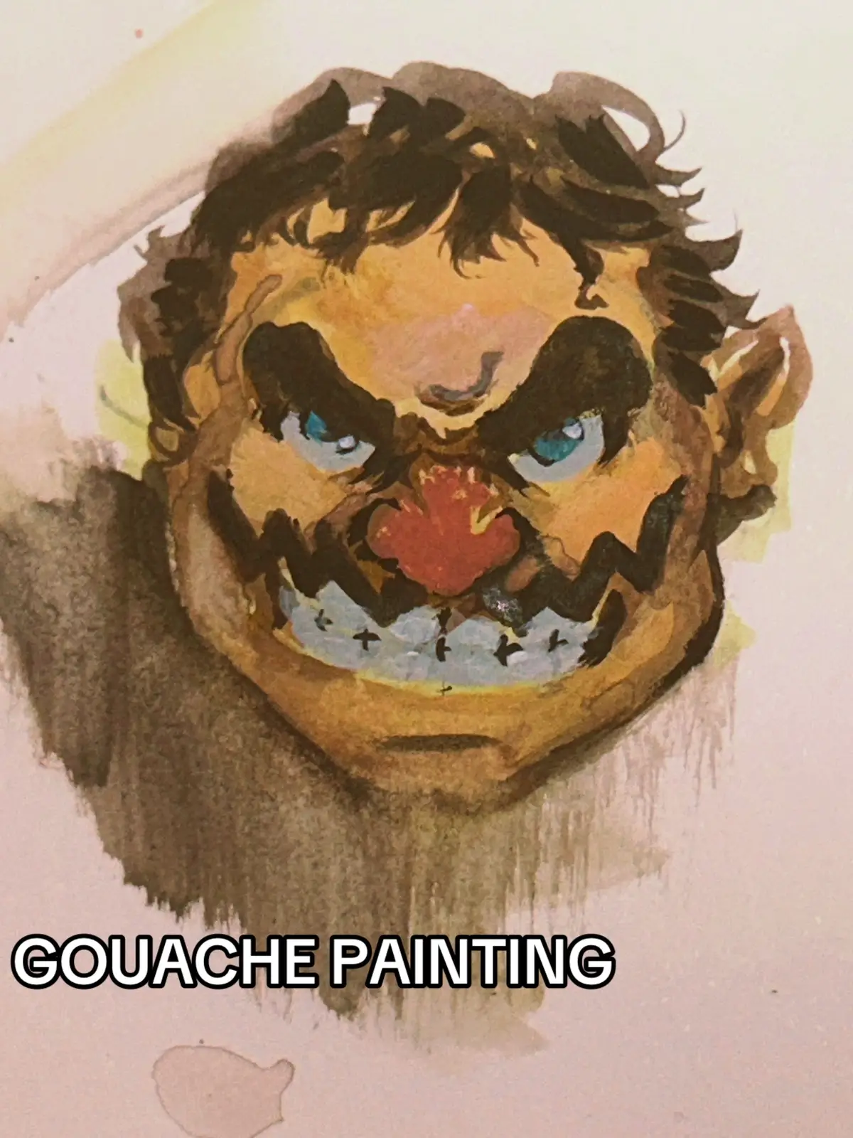 Finna see where I can go wid this if I can throw up some background with composition it would be balla #wario #wariowarediy #supermario #artistsoninstagram #artistoftiktok 