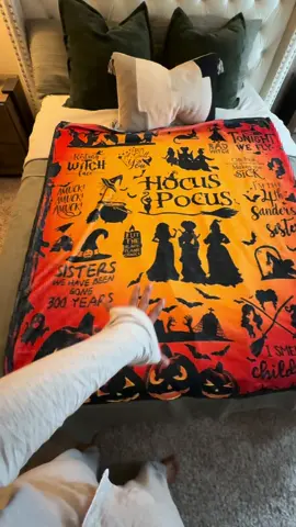 How cute is this blanket?! #blaket #halloween #throwblanket #fall #cozy 