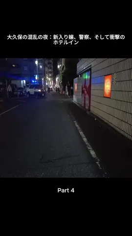 大久保の混乱の夜：新入り嬢、警察、そして衝撃のホテルイン 4#大久保公園 #警察 #東京夜散歩 #okubopark #japan #fybシ