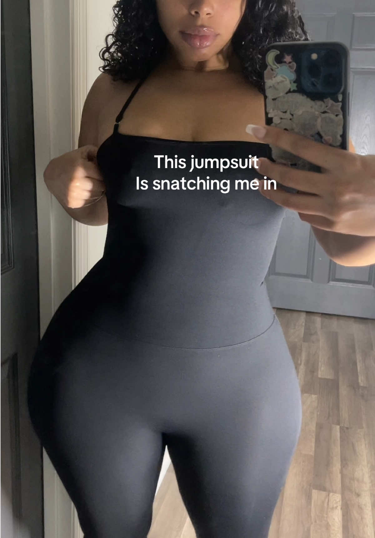 Size large🖤 #jumpsuit #tummycontrol #snatched #haltertop 