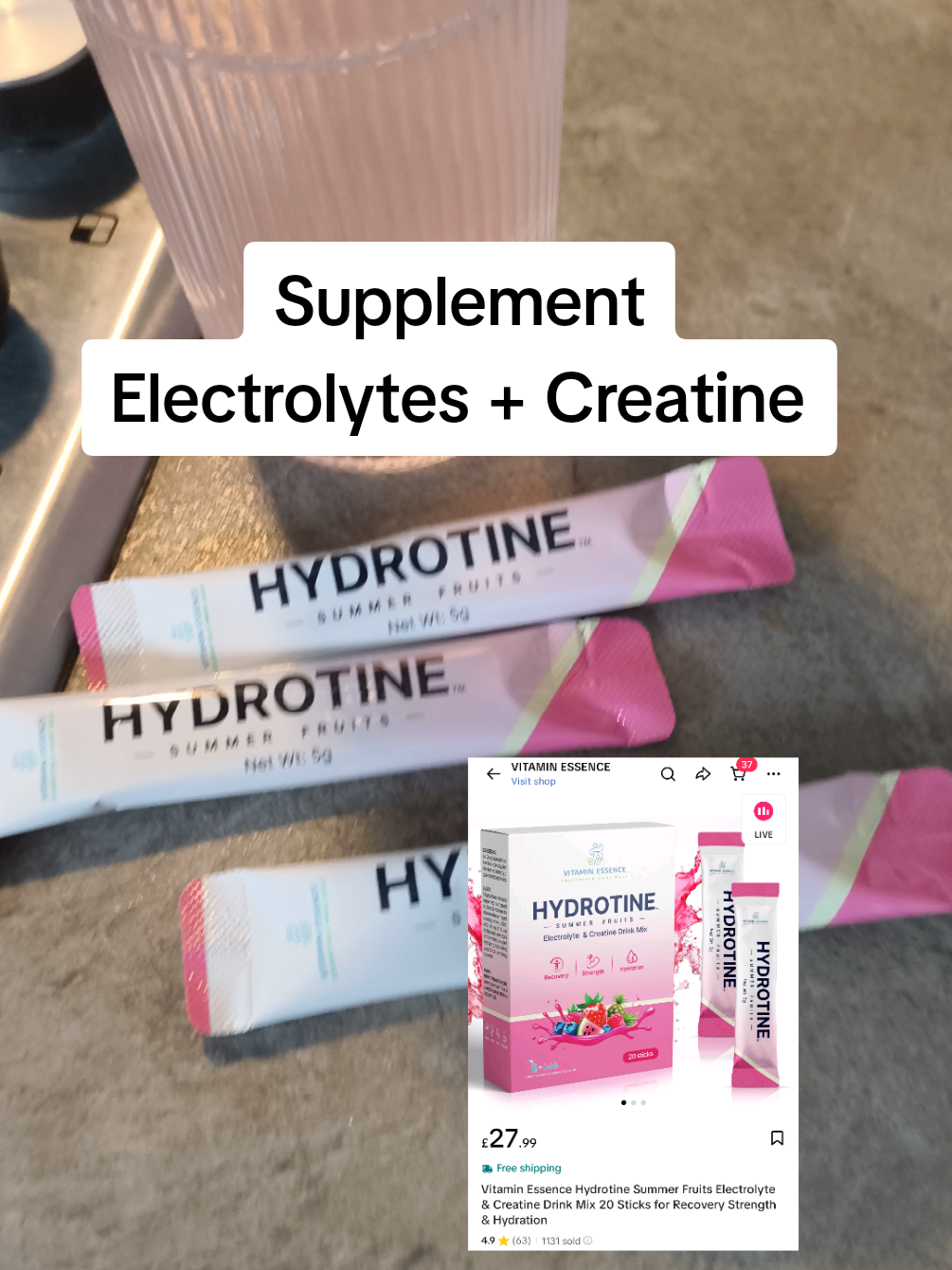 #electrolytes #creatine #supplements #tiktokmademebuyit #fyp 