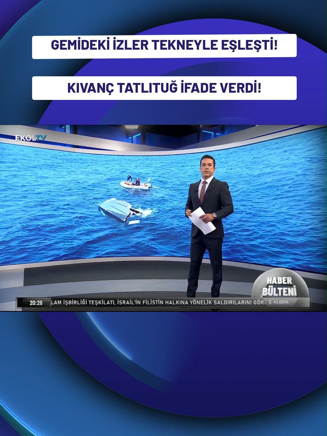 Yalova’dan Bozcaada’ya gitmek üzere denize açılan iş insanı Halit Yukay’ı arama çalışmaları 18’inci gününde de sürüyor. Yarı batık halde bulunan teknesinde tespit edilen sürtme izleri ile çarpıştığı değerlendirilen ‘Arel 7’ isimli kuru yük gemisinin ön kısmındaki izler, kriminal incelemede eşleşti. Olayla ilgili yürütülen soruşturma kapsamında, Yukay’ın arkadaşı olan oyuncu Kıvanç Tatlıtuğ’un da ifadesine başvuruldu. #ekoltv #reels #shorts #halityukay #tekne #kıvançtatlıtuğ