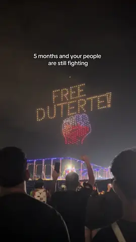 Been raining nonstop this week but the skies gave us this one night to send a message.  #FreeDuterte #davaocity #bringdutertehome 