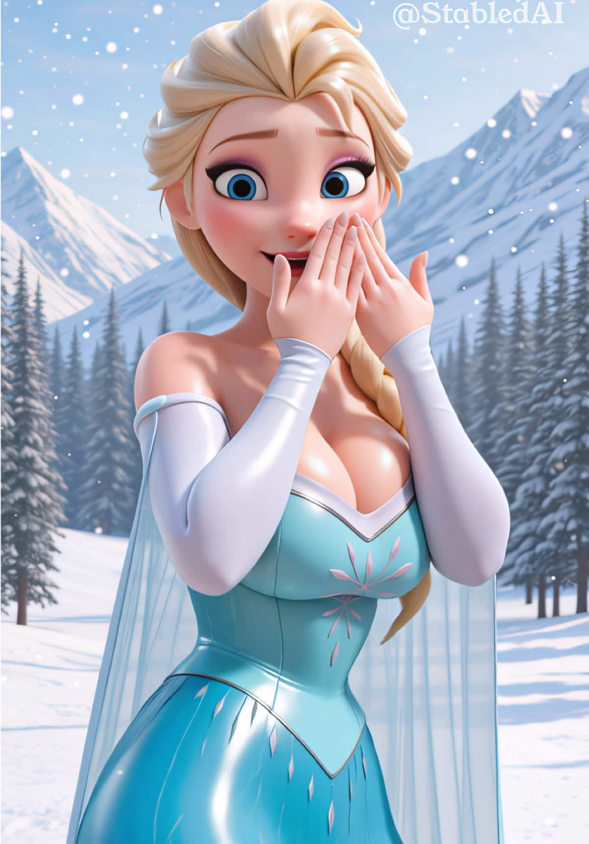 Elsa from Frozen #frozen #elsa #dance #disney #anime 