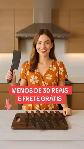 Jogo de Facas completo 6pçs completo. #faca #faqueiro #cozinha #churrasco #tiktokshop tokshop