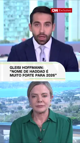 MEMBROS DO PT DEFENDEM QUE HADDAD DEIXE CARGO PARA SER CANDIDATO Gleisi Hoffmann, ministra das Relações Institucionais, defendeu que o ministro da Fazenda, Fernando Haddad, seja candidato nas eleições de 2026. Em entrevista à CNN, Gleisi avaliou que o chefe da equipe econômica é um nome forte para o pleito em São Paulo ou ao Senado Federal. #CNNPolítica #CNNBrasil #GleisiHoffmann #Haddad #Eleições2026 #CNNAoVivo
