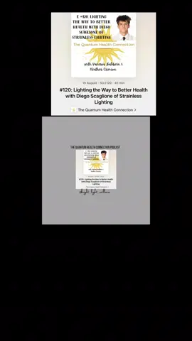 #120: Lighting the Way to Better Health with Diego Scaglione of Strainless Lighting live on The Quantum Health Connection podcast!!  Here’s a quick clip!  Tune in to learn more! Find us on apple & Spotify! Also on the Bright Light Wellness YouTube & Enlightened Mood YouTube channels if you want video as well!  In this enlightening episode, Heather Crimson and Vanessa Baldwin welcome Diego Scaglione, CEO of Strainless Lighting, to explore the hidden connection between lighting and human health. Diego shares how a simple shift to incandescent lighting during his college years transformed his energy, focus, and sleep — inspiring him to start Strainless Lighting. Together, they break down why incandescent bulbs are more than just nostalgic: They emit infrared light that supports mitochondrial ATP production and overall vitality. Their continuous light spectrum is gentler on the eyes and more natural for the body. They help protect melatonin production at night, supporting healthy sleep and hormone balance. Diego contrasts these benefits with the downsides of LED lighting — including flicker, eye strain, dehydration, and circadian disruption — and introduces his company’s latest innovations, like dimmable incandescent bulbs with multiple base options and upcoming red infrared bulbs for evening use. The conversation also dives into practical strategies for reducing blue light exposure from screens, especially for children, and the real science behind effective blue light blocking glasses. Heather and Vanessa share personal stories, tips, and a few frustrations about common myths in the lighting industry.  Whether you’re a health enthusiast, a biohacker, or simply someone tired of eye strain and restless nights, this episode will inspire you to rethink your light sources and take small, meaningful steps toward a healthier environment. Resources & Links: https://strainlesslighting.com/ 🎁 Use code Brightlightwellness for 15% off Strainless Lighting products. 📷 Follow Strainless Lighting on Instagram: @strainlesslighting Tune in here:  https://podcasts.apple.com/us/podcast/the-quantum-health-connection/id1687318126?i=1000722600109 We hope you enjoy this one! Let us know if you have any questions through email or have a topic you want us to discuss on the podcast! Contact@brightlightwellnesscoach.com heather@enlightenedmood.com If you need more support check out our offerings… links in bio!  #newpodcast #infraredlight #mitohealth #healthylight
