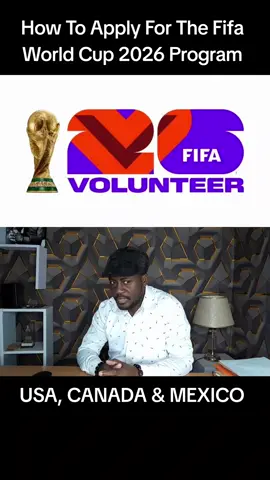 How To Apply For The Fifa World Cup 2026 Program. step by Step Guide. Part 1 Link: https://volunteer.fifa.com#creatorsearchinsights #fifaworldcup2026 #fifavolunteer2025  #howtoapplyforavisa #dktravelcation
