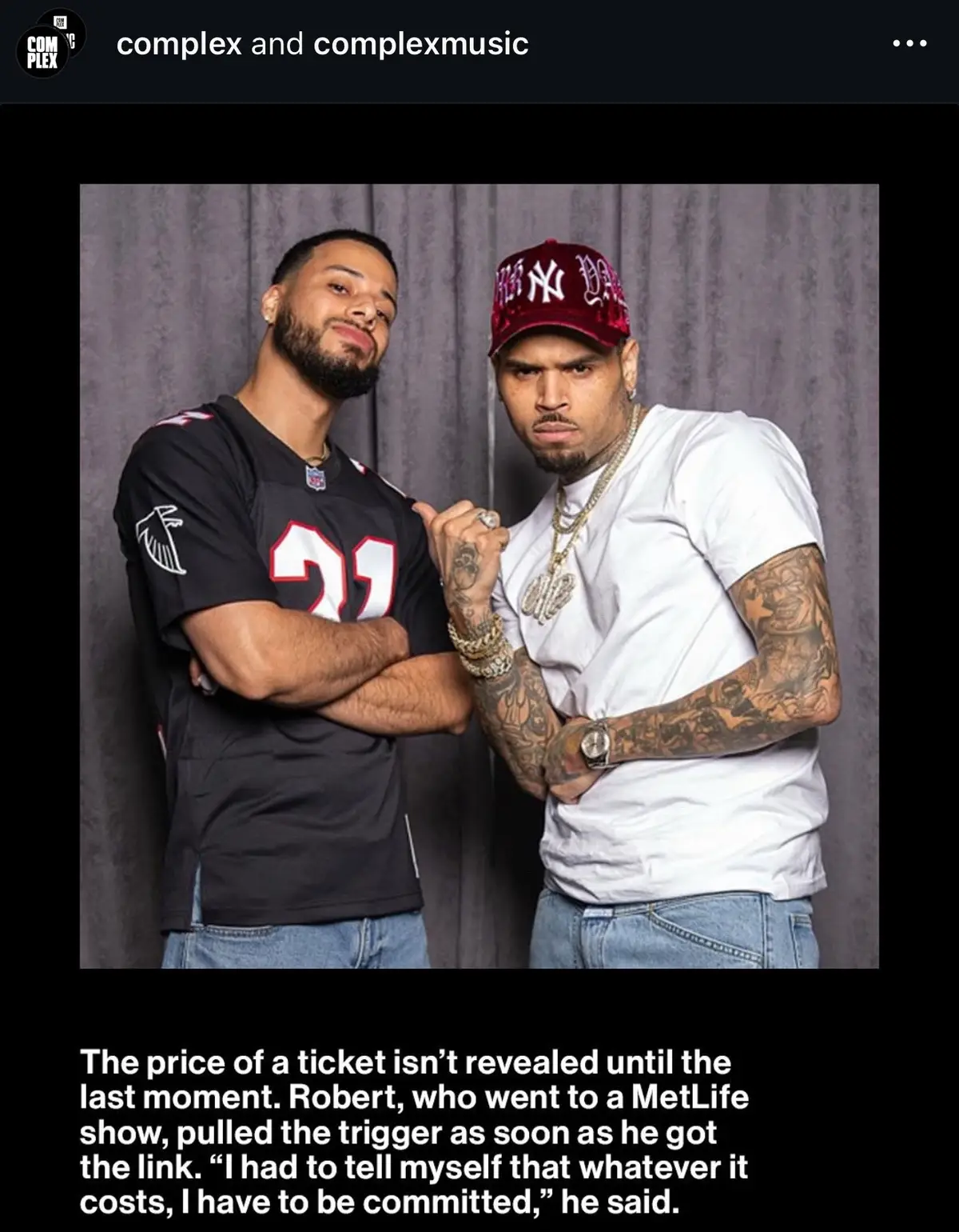 Earlier this week I had the pleasure to interview with Complex to share my full experience leading up to meeting Chris Brown! S/O to everyone who helped make this a reality! 🫶🏽 #chrisbrown #chrisbrownofficial #breezybowl #meetandgreet #complex 