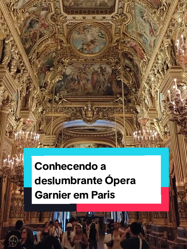 📍 **Próxima parada: Paris!** ✨ Se você busca um lugar que parece saído de um conto de fadas, a Ópera Garnier é imperdível. Cada detalhe dourado e cada pintura no teto contam uma história. Um dos lugares mais mágicos que já conheci! #Paris #ViagemDosSonhos #OperaGarnier #DicasDeViagem #França