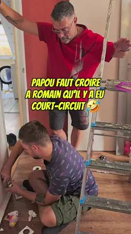 il a eu tellement peur 🤣 #drole #videodrole #blague #romainetsonpere 
