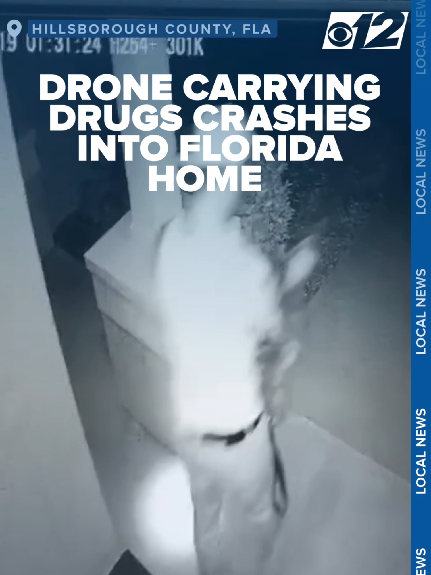 A drone packed with meth and fentanyl slammed into a Florida home, then the suspect showed up at the front door. According to the Hillsborough County Sheriff's Office, the incident happened on August 19 near 18500 Hannah Michaela Lane. Homeowners contacted authorities after a man appeared at their front door, reportedly trying to retrieve a drone that had just crashed into their property. Deputies say the drone was carrying multiple bags of narcotics, including methamphetamine and fentanyl. The homeowners turned over the drone and drugs to the responding deputies. One of the bags had 