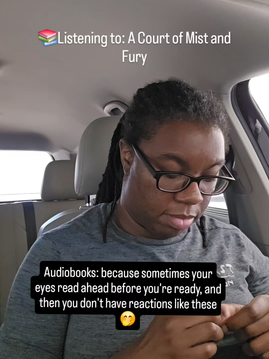 Let's face it; some books are better heard with our ears than read with our eyes, am I right?  Another good book that I'm listening to -and THOROUGHLY enjoying-? Dungeon Crawler Carl!  #audiobooks #audible #acomaf #readingadventures 