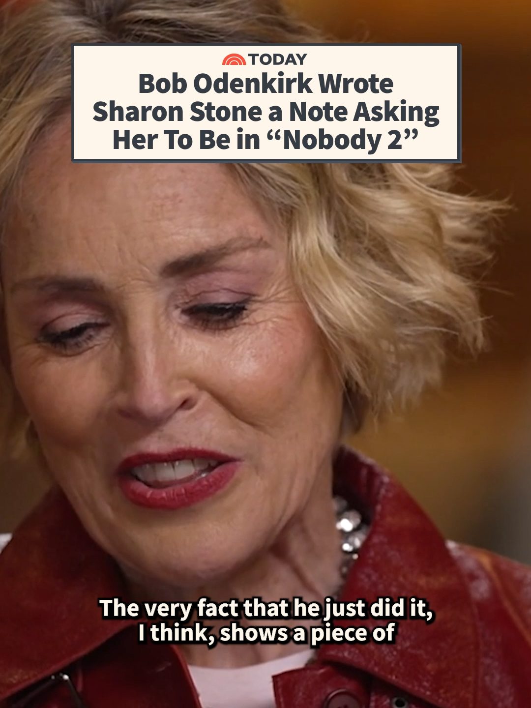Sharon Stone told Craig Melvin that her 