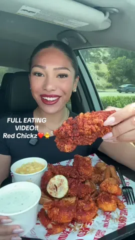 RED CHICKZ FULL EATING VIDEO!!❤️🐥 I WANT AN E BIKE SO BAD ARE THEY WORTH IT?😭#redchickz#tenders#crunchy#crunchyasmr#asmr#asmreating#eatingshow#mukbangeatingshow#foodvideo#foodasmr#bigbites  