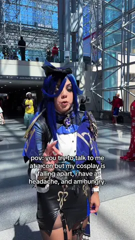 mind you it is only day 2. #anyc2025 #cosplayer #clorindegenshinimpact #GenshinImpact #animenyc 