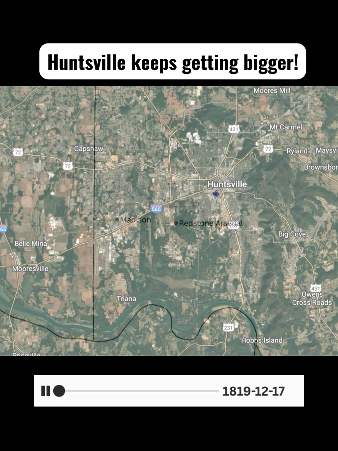 2025 has been a big year for Alabama’s biggest city, both in terms of land area and population. Huntsville annexed nearly 1,700 acres of land through the first seven months of the year. But the city isn’t done. #cities #alabama #population #huntsvillealabama #land 