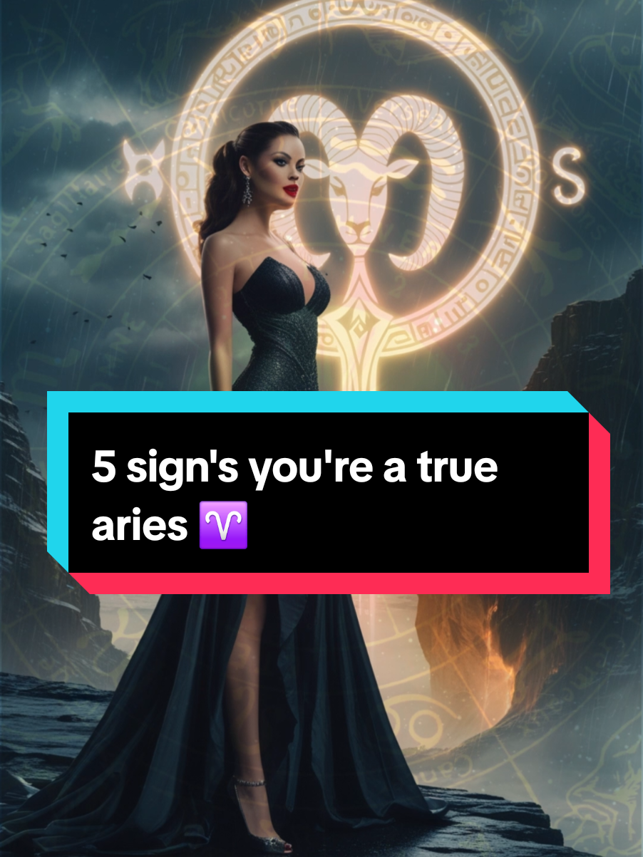 5 sign's you're a true aries ♈️  #foryou #foryoupage #aries #zodiactiktok #follow 