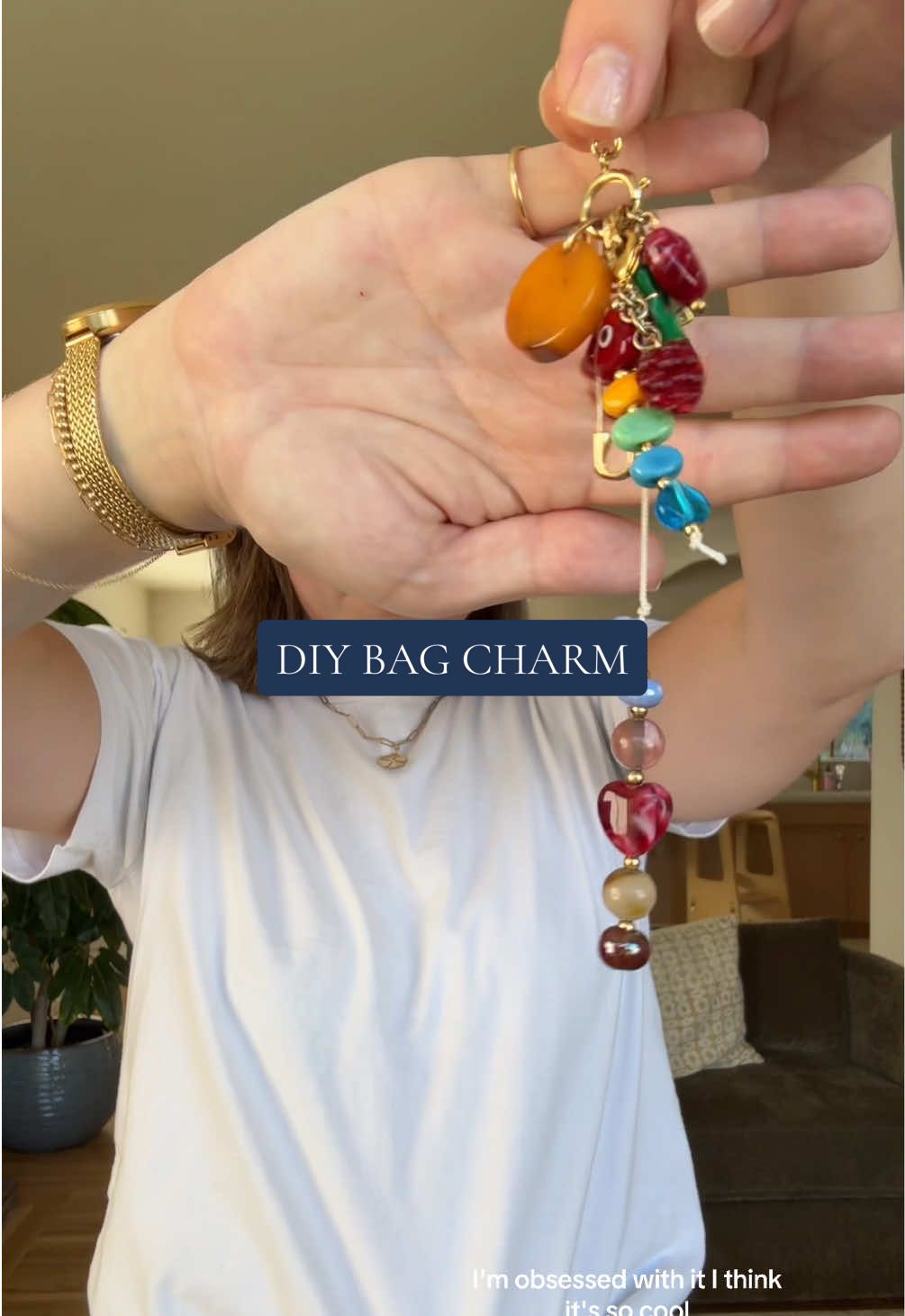 Replying to @Claire Drum made this bag charm over a year ago and I still love it so much! Full tutorial is under my crafting playlist 🤝🏻 #bagcharm #DIY #crafting #etsy #bagcharms @Dragon Diffusion @Etsy 