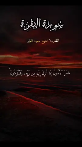سورة البقرة..🤍#قران #سعود_الفايز #foryou #quran 