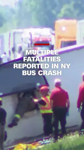A tour bus carrying around 50 people east of Buffalo has overturned. Multiple fatalities, injuries, and entrapments have been reported, according to officials.