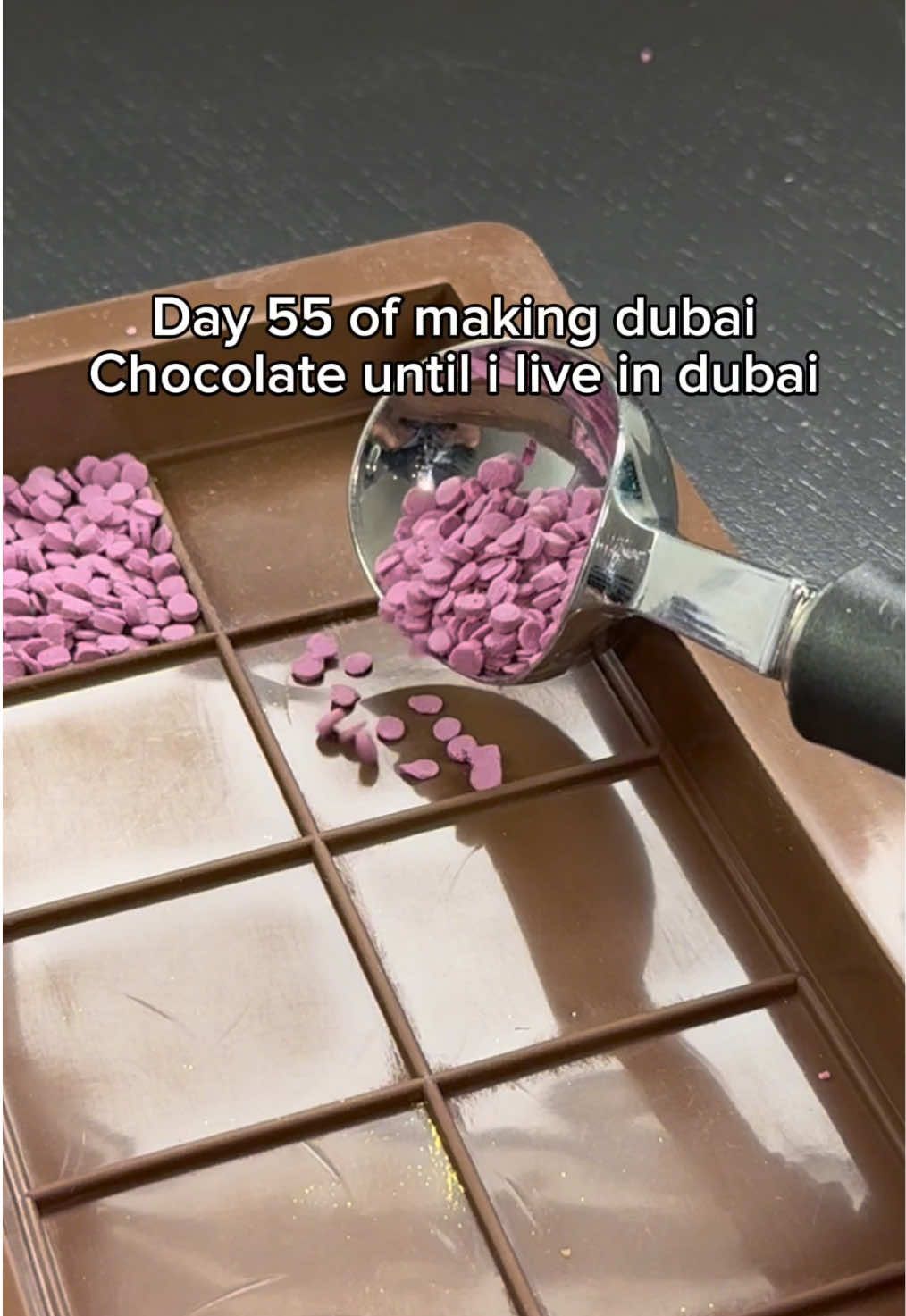 Day 55 of making Dubai Chocolate 🍫💜 #dubai #chocolate #dubaichocolate #day1 