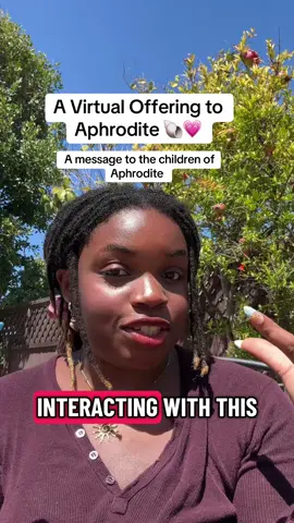Oh! And invoke her when you need space from the burdens of your daily routines #glamoutmagic #aphroditedevotee #aphroditedevotee #witchtok 