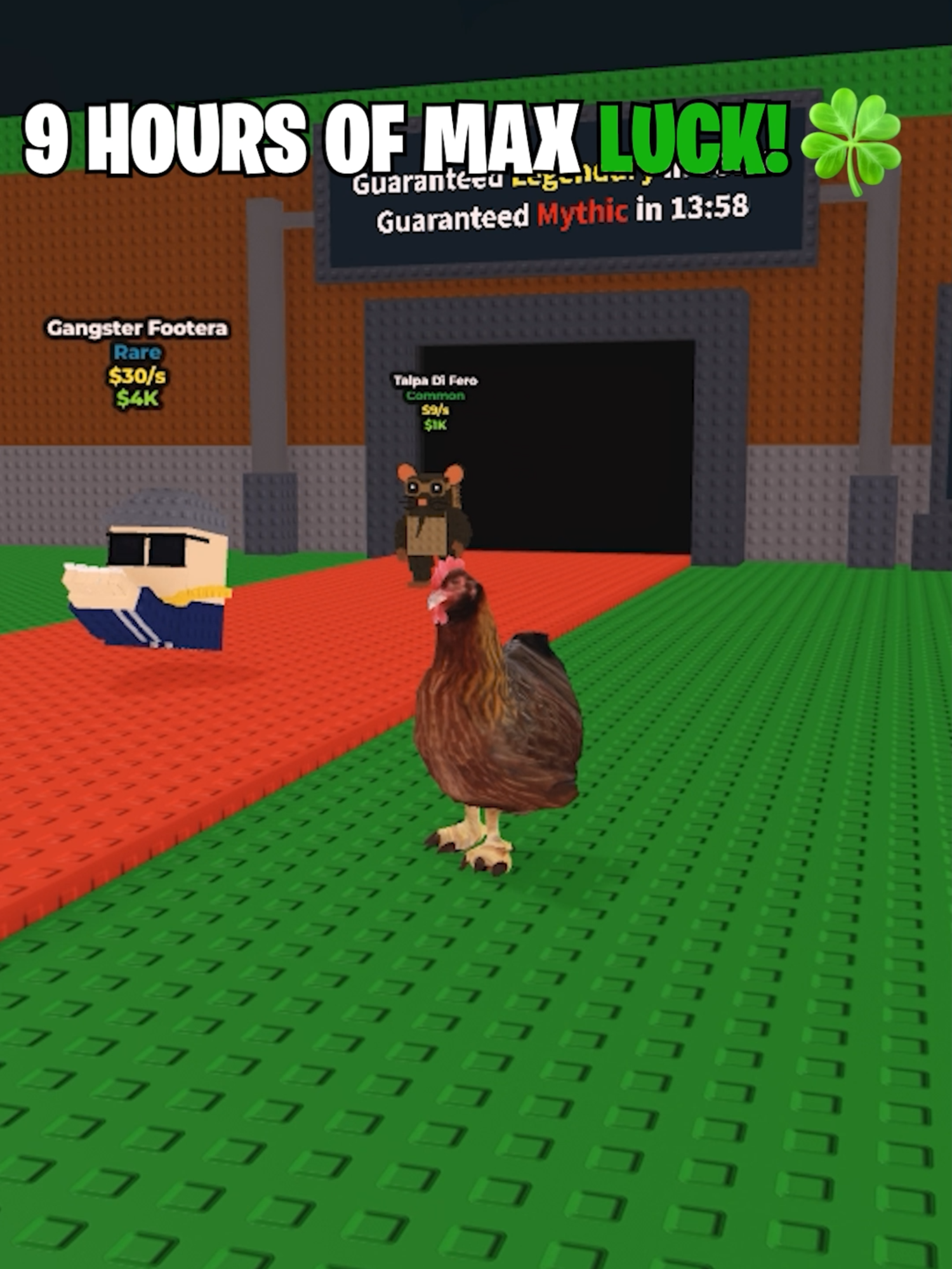 9 Hours of MAX LUCK in Steal A Brainrot! 🍀😳 #roblox #stealabrainrot #brainrot