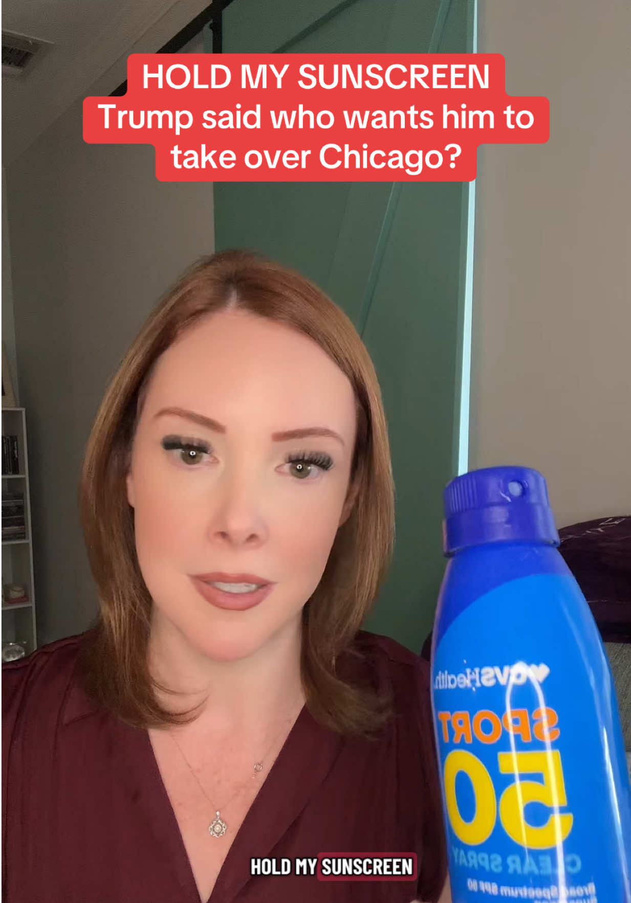 Trump said black women want him to take over Chicago. Hold my sunscreen. #trump #chicago #caucasity #news #holdmysunscreen 