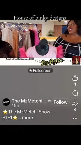 I was blessed to be asked to be on @MzMetchi | Media Maven  talk show #houseofbinkydesigns #jet2holidays  #talkshow  #mzmetchi 