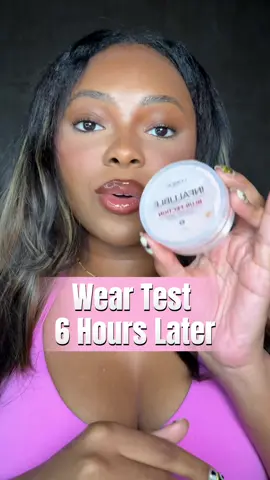 After a spin class 🚴🏾‍♀️ and some hours later here we are.  #weartest #settingpowder #loreal 