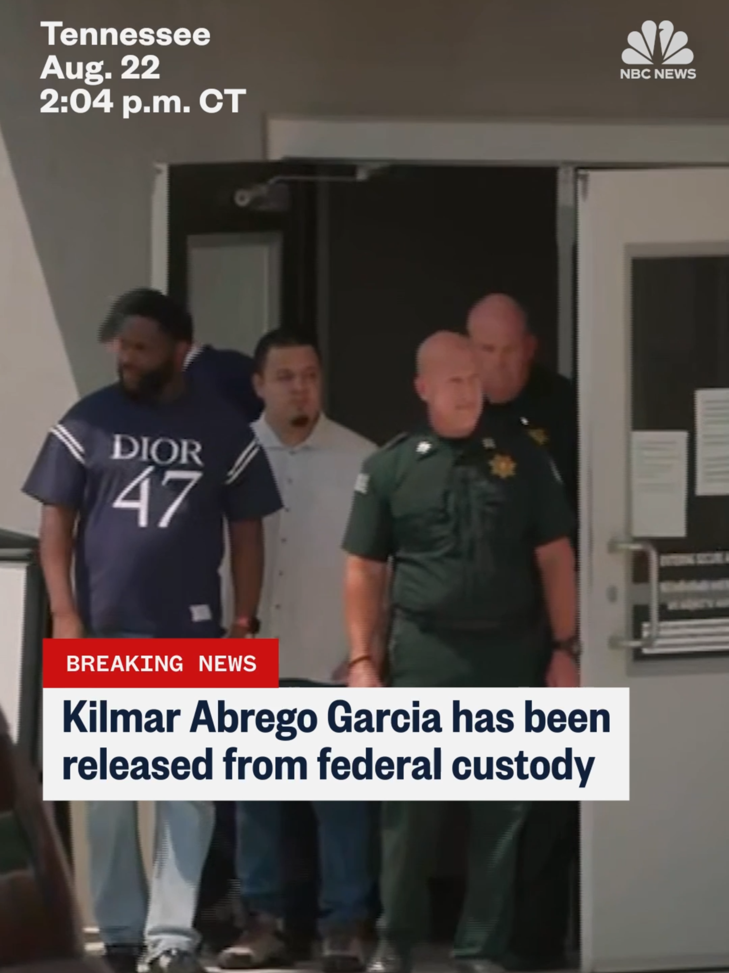 Kilmar Abrego Garcia has been released from federal custody, months after he was wrongfully deported to an #ElSalvador prison and accused of being a gang member.