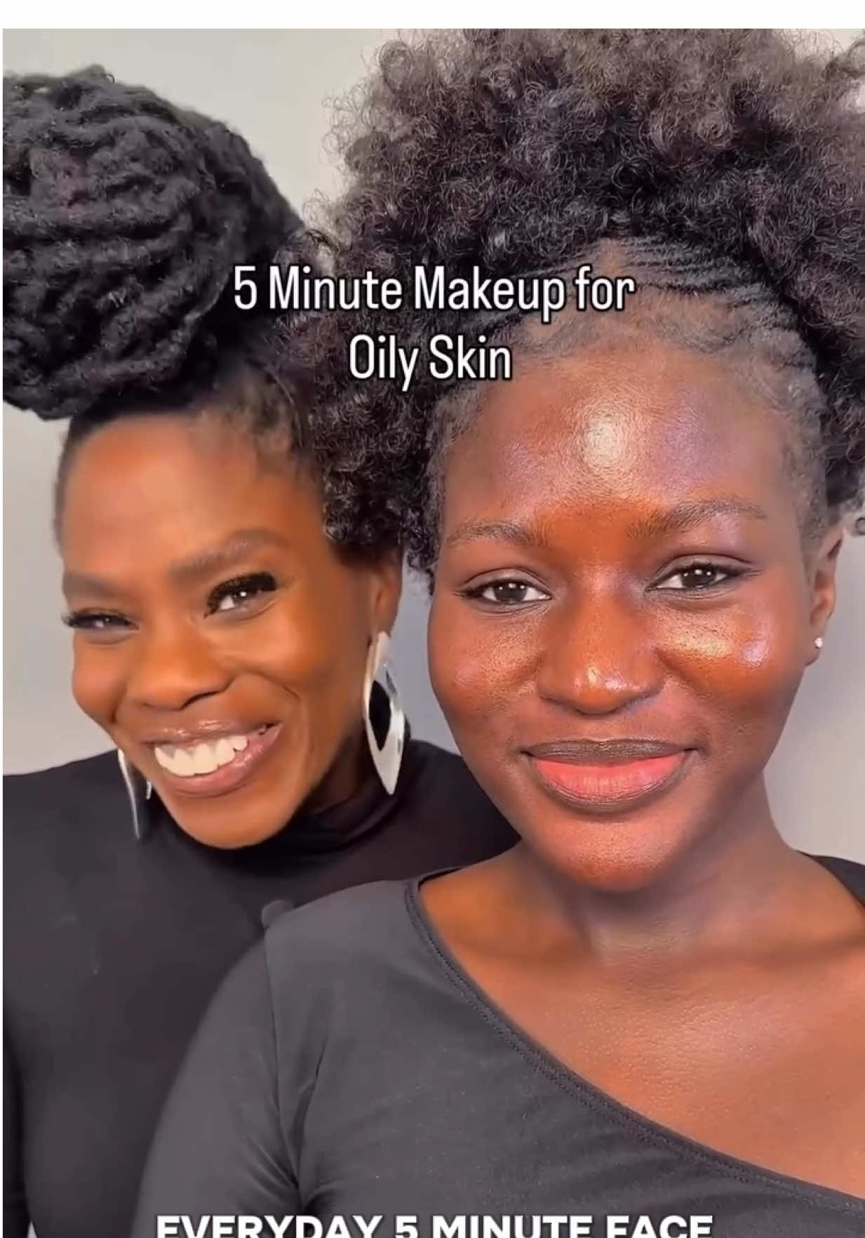 Calling all the oily skin folks 📣 This is your everyday 5 minute face: oily skin edition ✨ SAVE this as your new routine!  - Yummy Skin Water Powder Serum  - Yummy Skin Blurring Balm Powder - Universal and shade 9.5  - Yummy Skin Lift and Flex Concealer - shade 14  - Yummy Skin Flushed - Dancing Queen  - Dewy Lip and Cheek Palette  - Colorfix Glaze - Clear #oilyskin #oilyskintips #oilyskinmakeup #everydaymakeup #makeup 