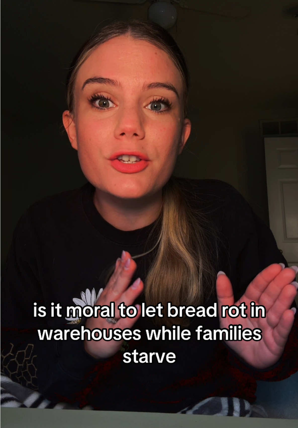 The crime isn’t hunger, it’s hoarding. #fyp #politics #debate #ethics #womeninpolitics 