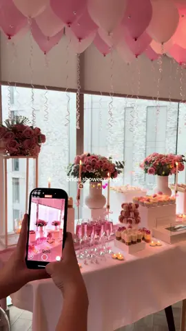 bridal shower set up- pinks and pearls 🤍✨ #fyp #foryoupage #desserttable #decor #bows #tablesetup #bridalshower #bridalshowerparty #bridalshowerideas #bride #cake #bridetobe #girlsnight #pinktheme #pinkdecor #bridalparty #desserts #bridalshowersetup #bridalshowerdecor #pinkdesserts #pinkdesserttable #pinksetup #bridalsetup #partysetup #pinkflowers #pearls #bespoke #setup #friends #girls 