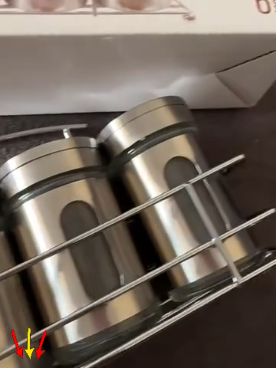 Porta Temperos Condimentos em Aço Inox (5 Peças de 80ml) com Suporte #PortaTemperos #CozinhaOrganizada #CasaPrática #UtilidadesDomésticas #Viral