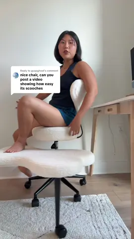 Replying to @guapghost smooch and sit however u like 😌 #ergonomicchair #crisscrosschair #crossleggedchair 