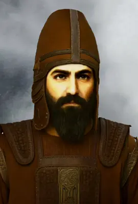 Keyhüsrev (Siyaksares) Görseli Kürdistan Bölgesi Süleymaniye'deki Qizqapan (Seriserd) Kaya mezarı kabartmasından referans alınarak yapıldı.