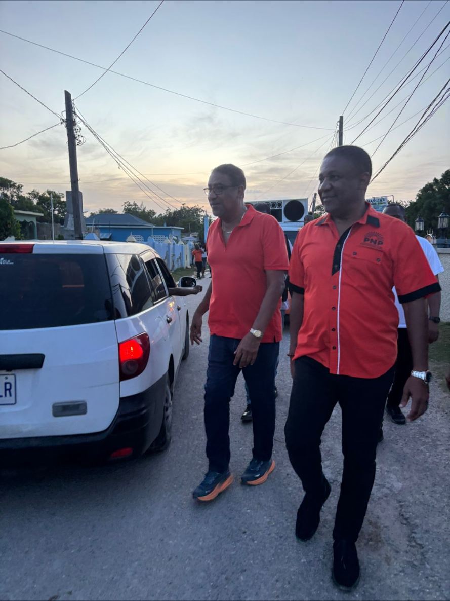 Campaigning with Cde McNeil in North Trelawny ✊🏾 #PeopleTimeCome 
