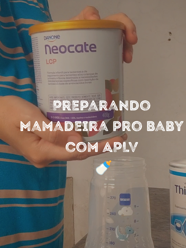 Preparando a Mamadeira do Baby com APLV (Alergia a Proteína do leite de Vaca) #APLV #alergiaaproteinadoleitedevaca #reflux #videoviral #foryoupage 