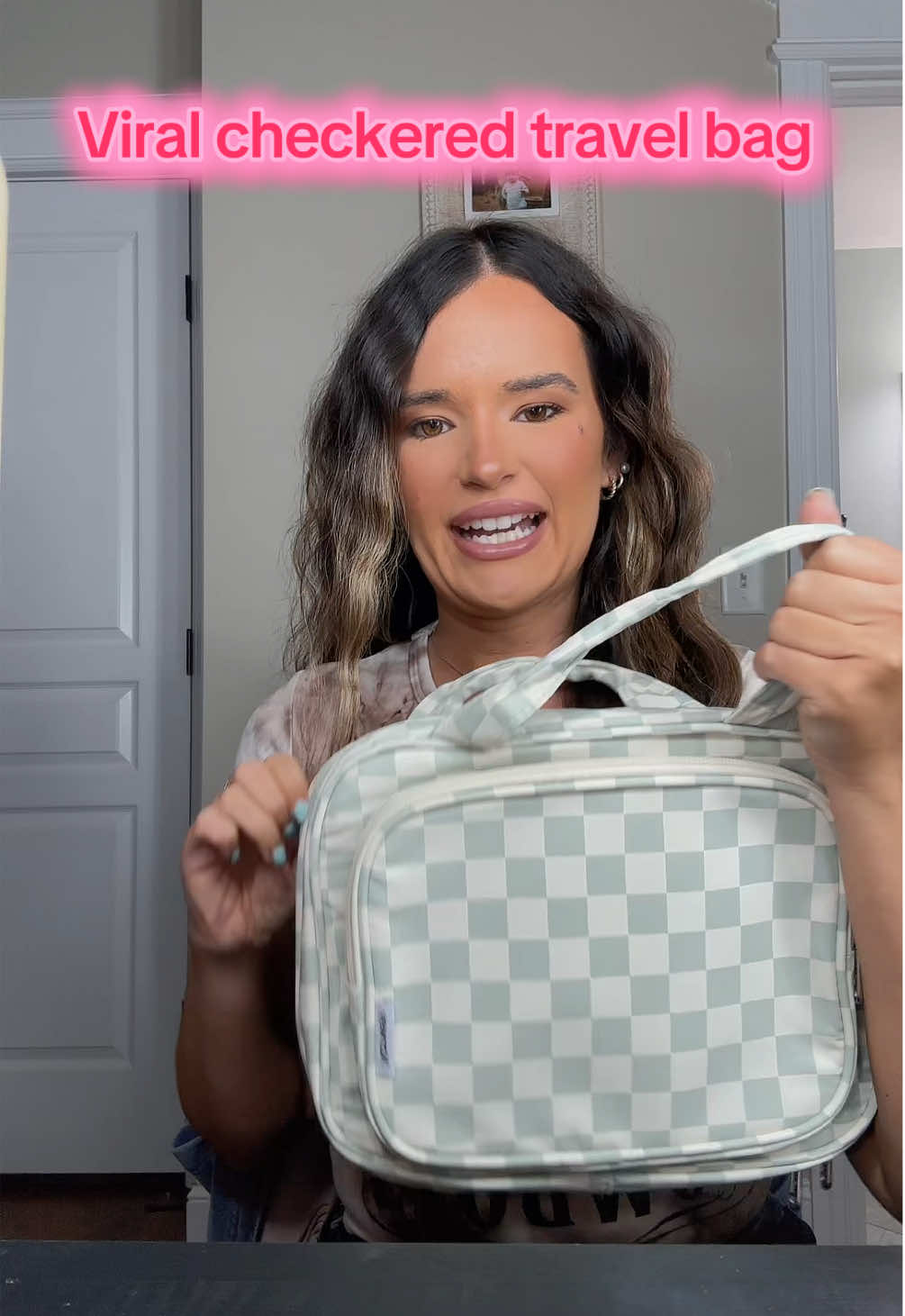 For the girlies who don’t know how to pack light like me 🥲🩷 #traveltips #toiletrybag #viral #organize #vacay